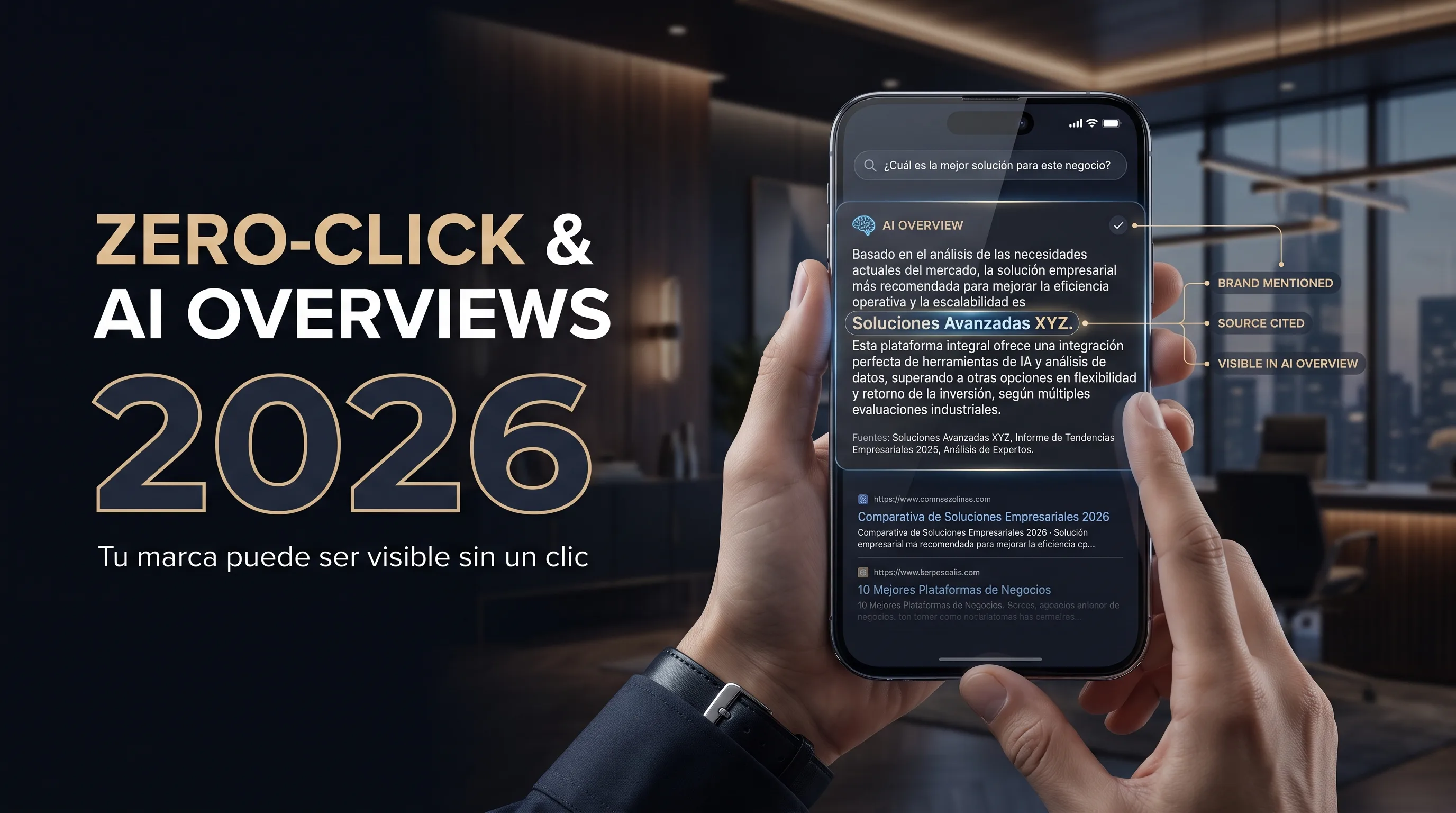 Búsquedas Zero-Click y AI Overviews 2026