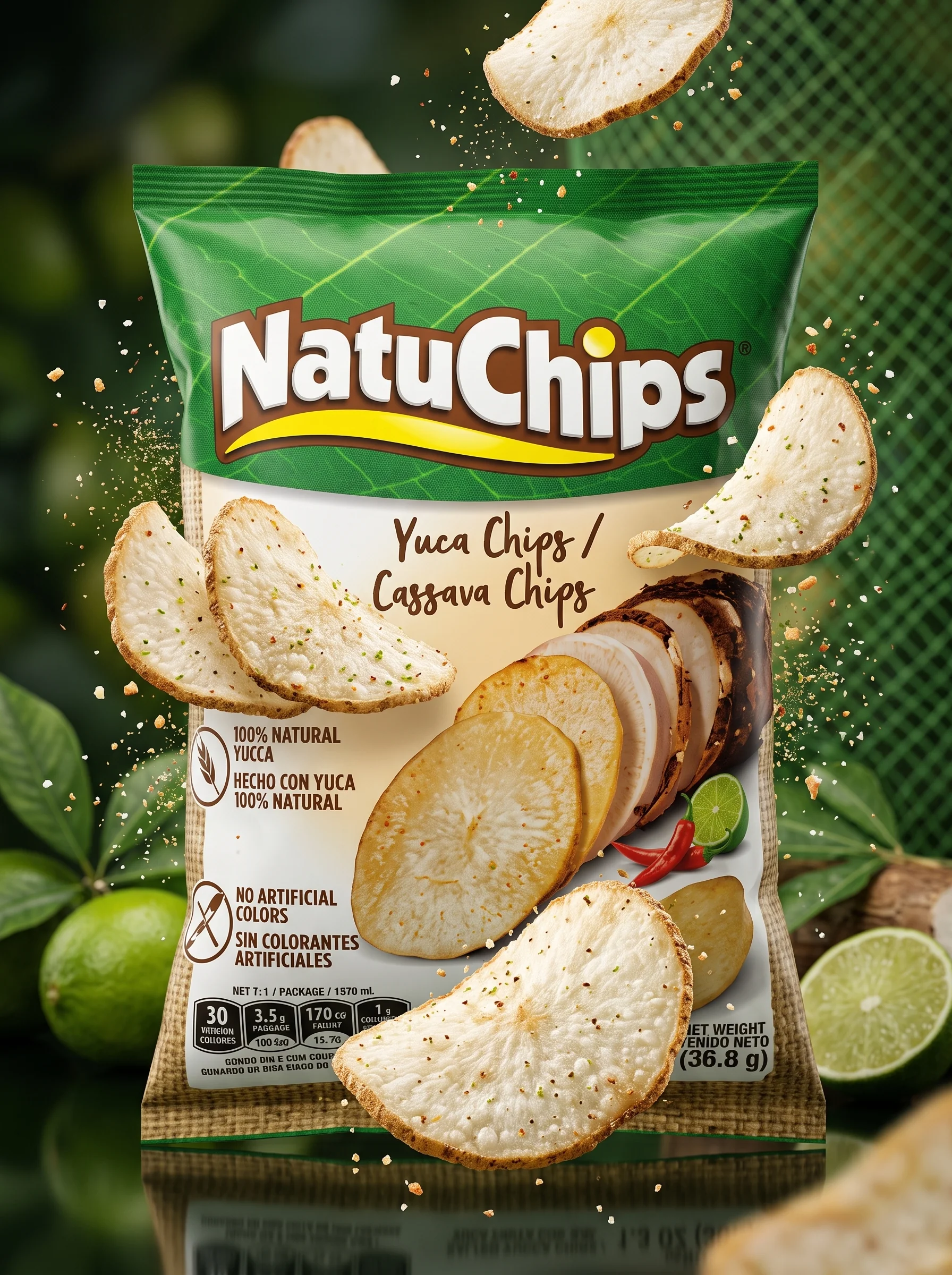 Anuncio de Natuchips - diseño publicitario